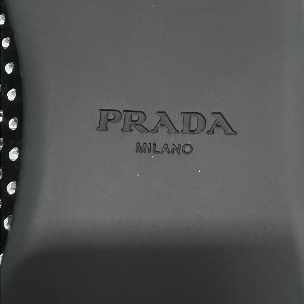 PRADA
Crystal Saffiano Dual Mary Jane Ballerina Flats - Picture 10 of 13